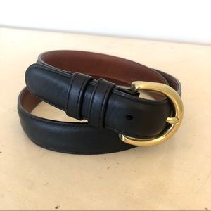 Coach Black and Brass Belt